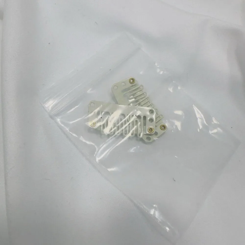 Synthetic Hair Piece Clip On Blonde Topper Hairpiece Netting Covers Hair Loss